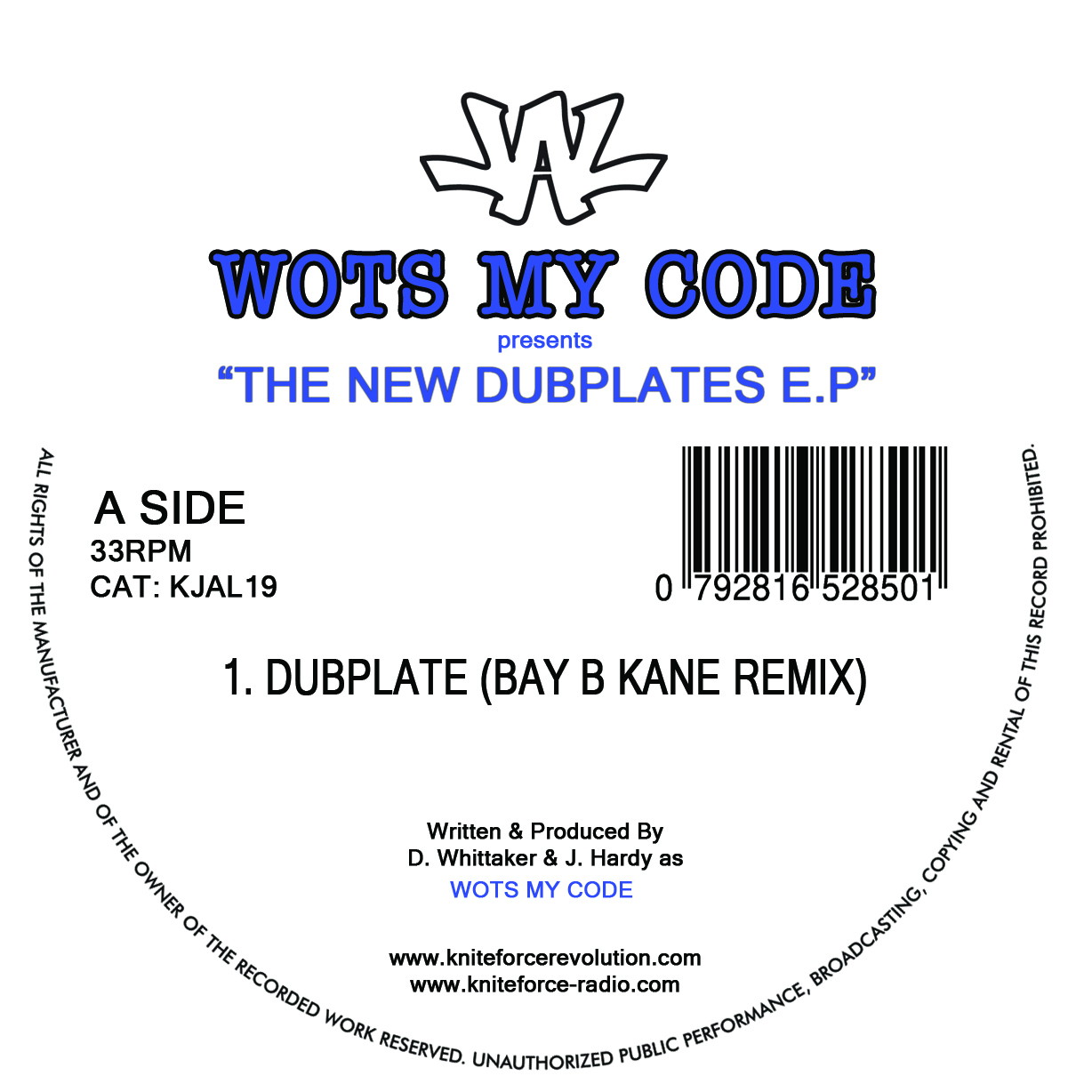 洋楽 WOTS MY CODE-\"Wots My Code E.P\" KJAL17BSide_1c6a98dd-843b-40ca