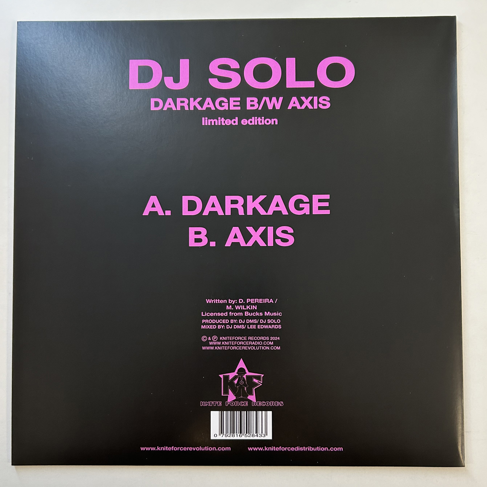DJ ROK ディフェンダー　レコード Kniteforce Revolution | Dj Solo - Darkage (Purple Vinyl) (10
