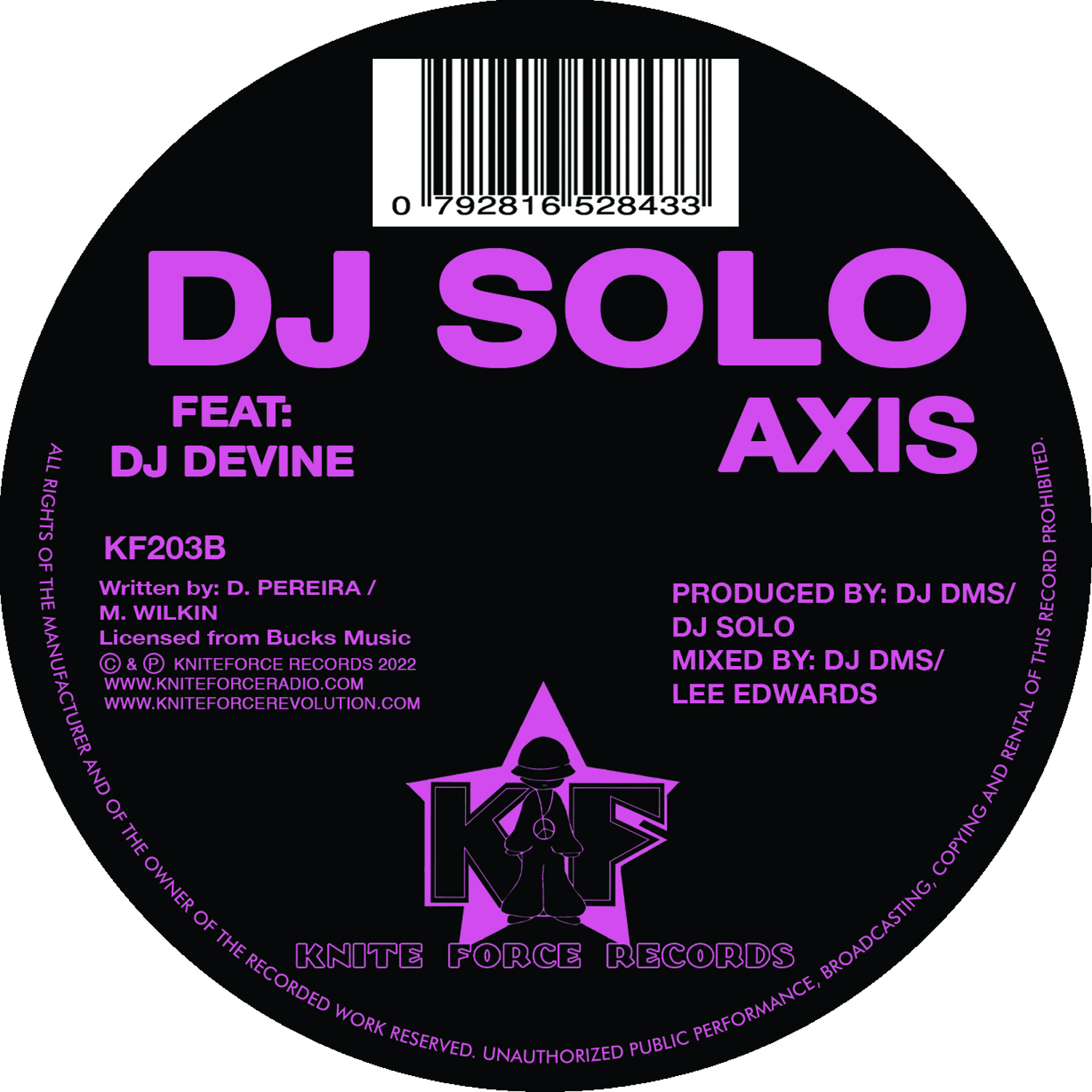 Kniteforce Revolution | Dj Solo - Darkage (Purple Vinyl) (10