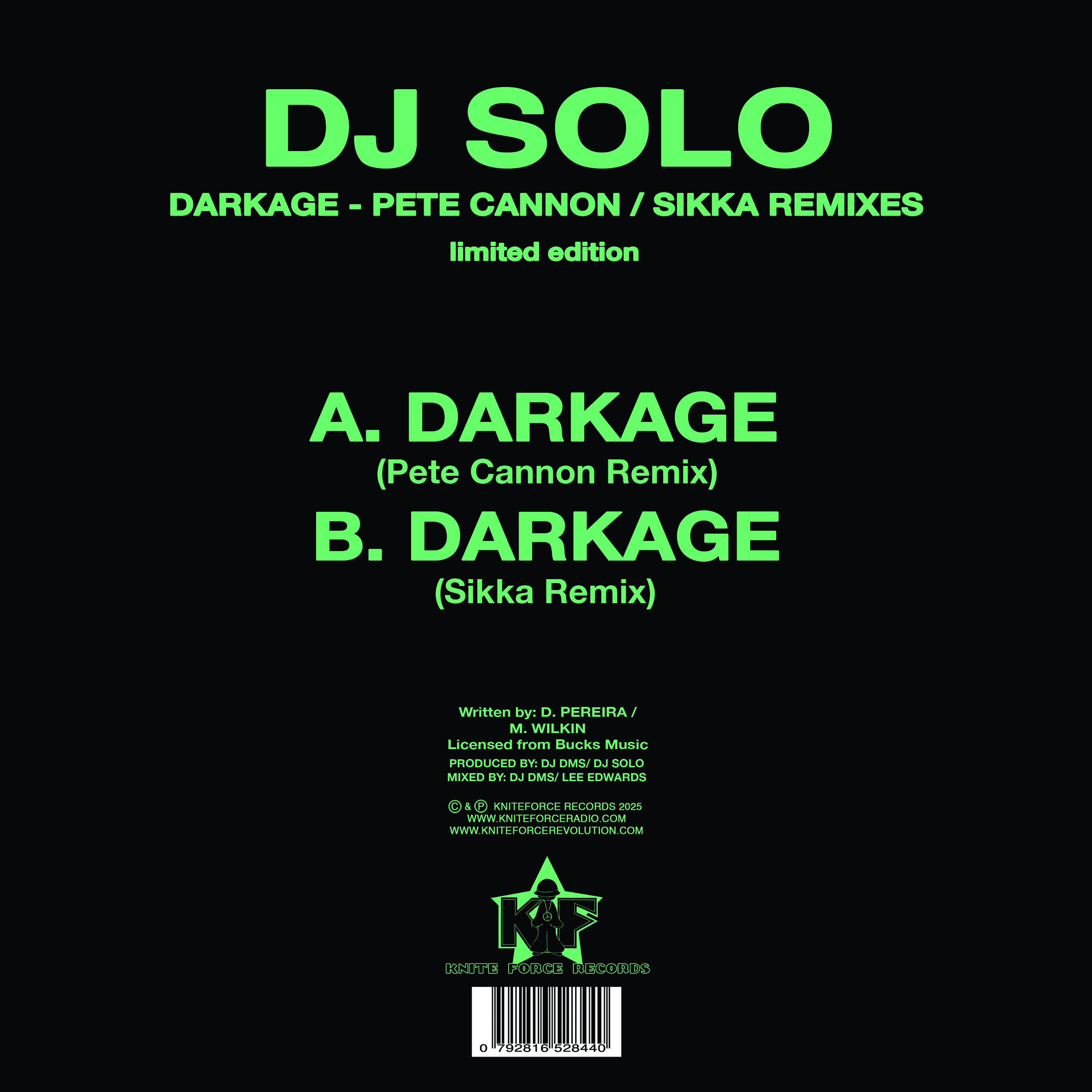 Kniteforce Revolution | Dj Solo - Darkage (Pete Cannon / Sikka