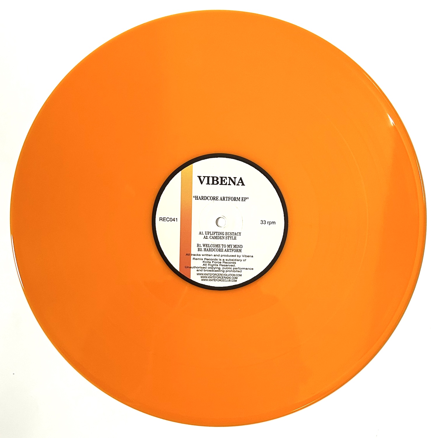 Kniteforce Revolution | Vibena - Hardcore Artform EP (Orange Vinyl