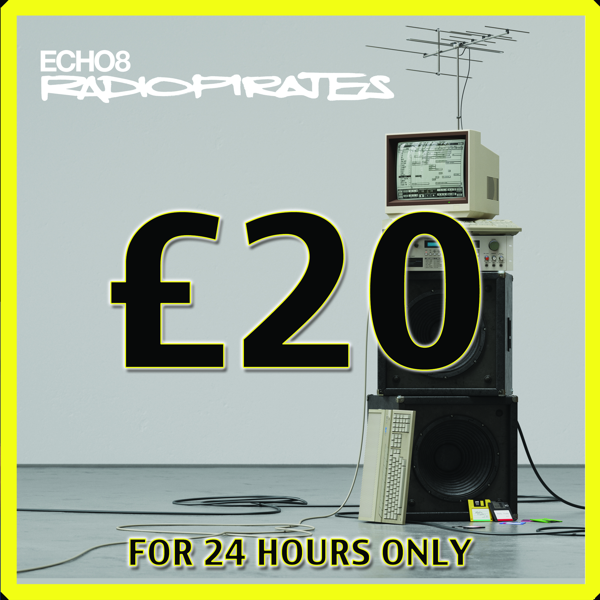 Kniteforce Revolution | Echo 8 - Radio Pirates (Clear Orange Vinyl