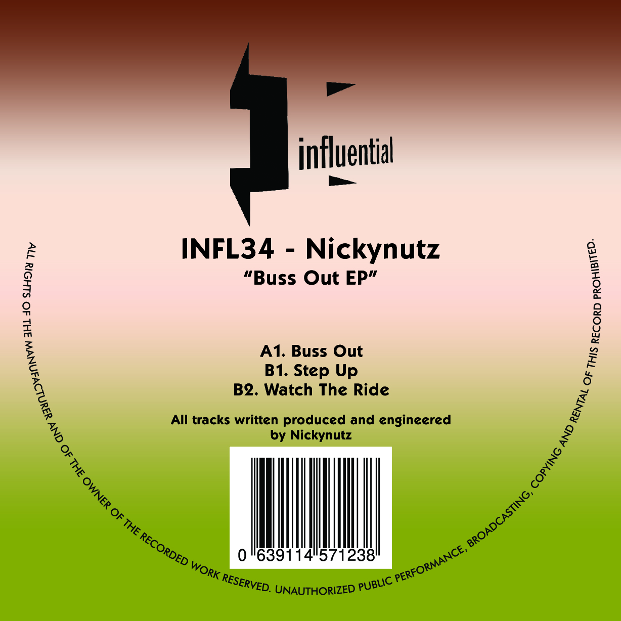 Kniteforce Revolution | Nickynutz - Buss Out EP (Green Splatter